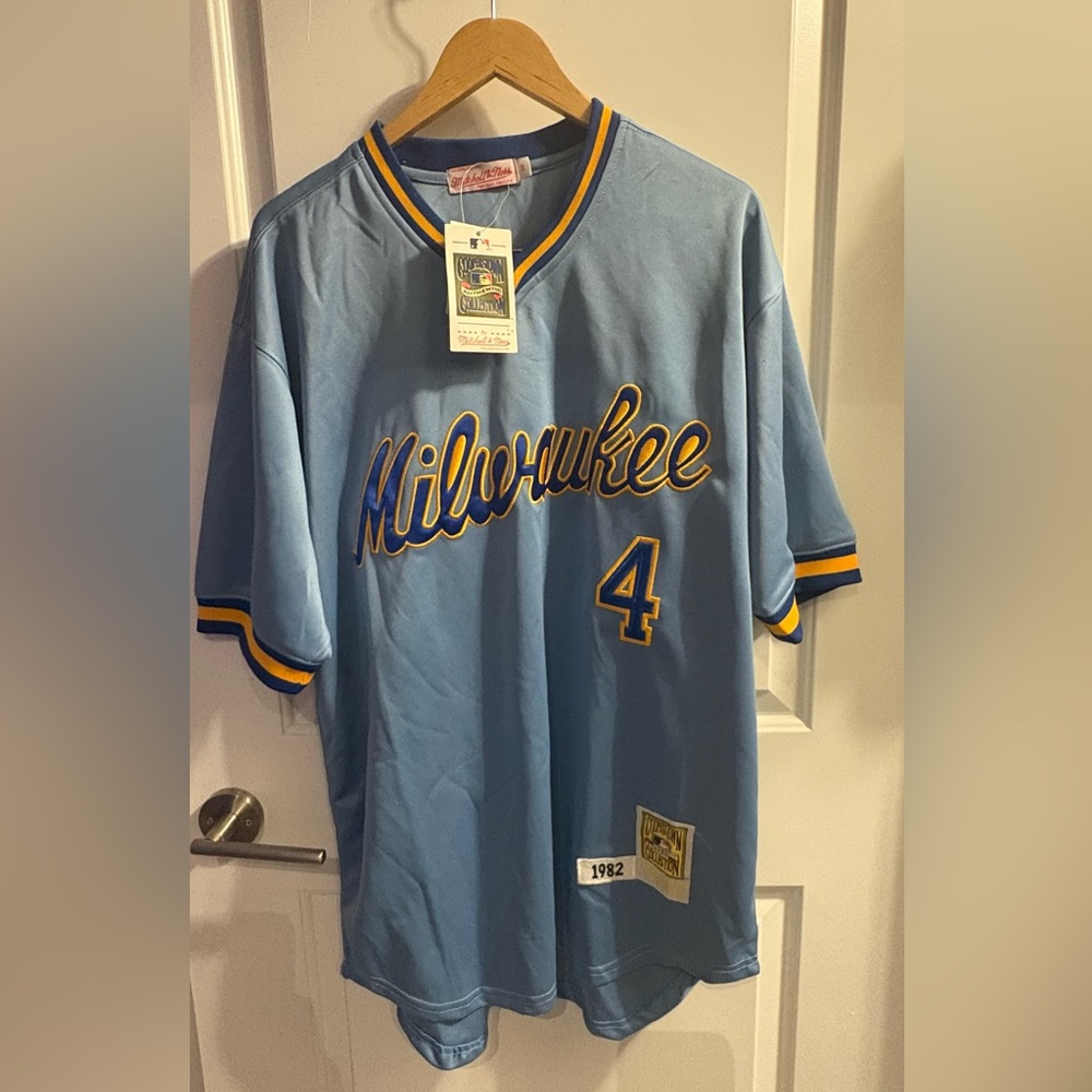 Rare NWT MLB BREWERS JERSEY XL